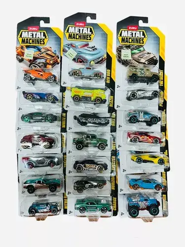 Pack X2 Autos Autitos Colección Metal Machine Zuru Wheels Multicolor 2