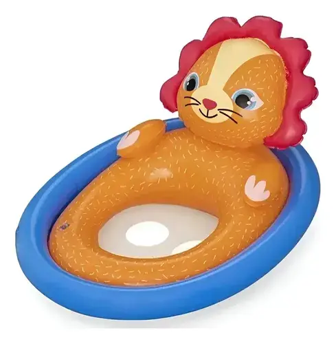 Asiento Flotador Para Bebe Inflable Animalitos C Pasa Pierna 5