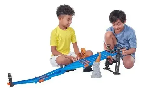 Pista Lanzadora Autos Metal Machine Dinosaurio Lane Madness Dino 4
