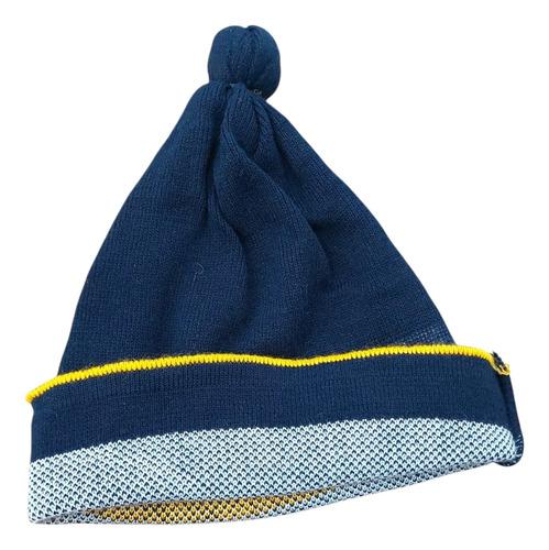 Gorro Abrigado Con Pompom Argentina Invierno Unisex Premium Azul M Arg 3