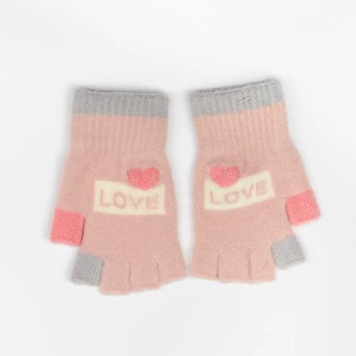Guantes Infantil Sin Dedos Para Niñas Invierno Abrigado Love 9