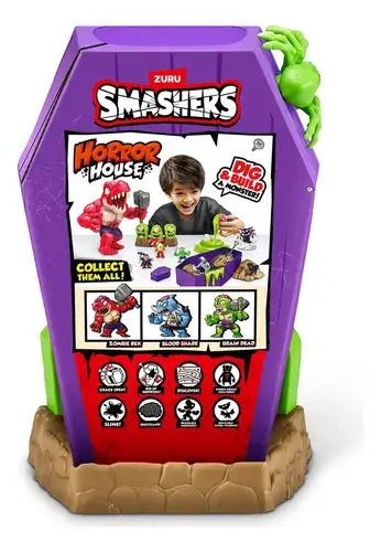 Smashers Tumba Ataud Horror House Grande 35 Sorpresa Con Luz 9