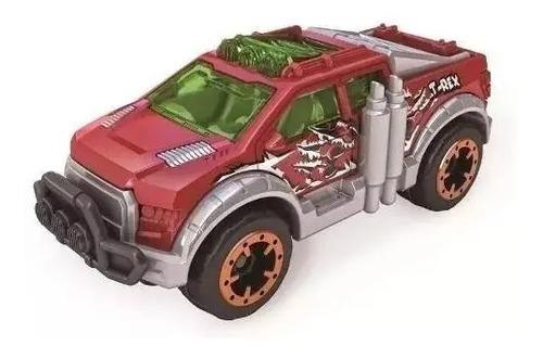 Super Combo Pista Metal Machine Dinosaurio + 3 Autos Wheels Amarillo 6