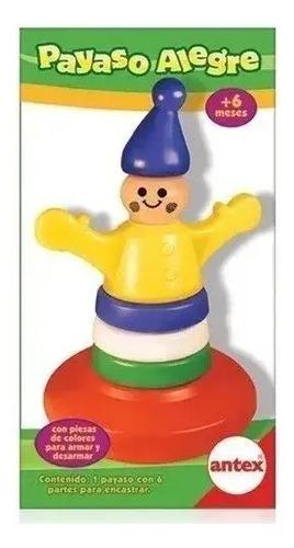 Payaso Alegre Juguete De Bebe Apilable C Aros Colorido Antex Multicolor 2