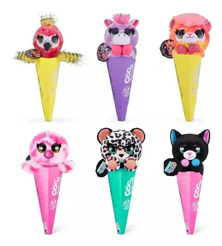 Peluches Coco Surprise Neon Colección + Sorpresa Animales 15