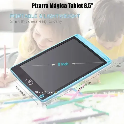Pizarra Magica Tableta Lcd Digital Dibujo Dibuja Anota 8,5 4