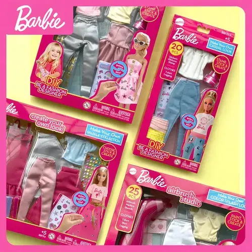 Barbie Ropa Muñeca Crea Diseña Tu Propio Look Casual +20pcs 8