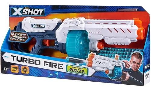Ametralladora Gigante Turbo Fire Pistola Lanzadora 48 Dardos Vs 8