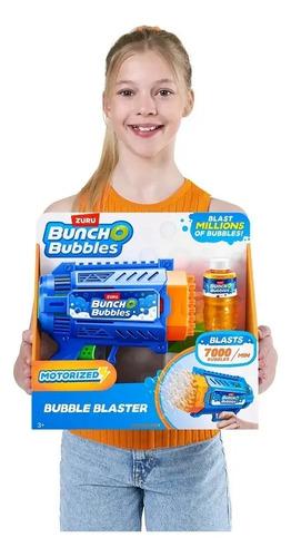Burbujero Pistola Motorizada 7000 Burbujas X Minuto Bubble Azul 7