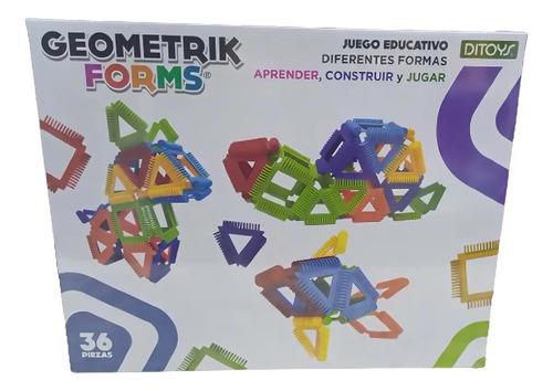 Geometrik Forms 36 Piezas Juego Didactico Educativo Ditoys 3