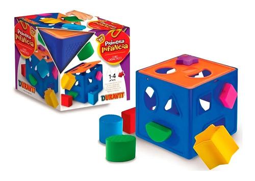 Cubo Primeras Formas Encastre Didactico Duravit 1er Infancia Multicolor 3