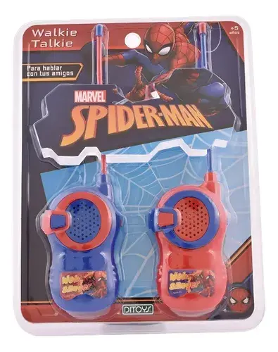 Walkie Talkie Ditoys Marvel Spiderman Alcance 30m Modelorojo Marvel Spiderman 3