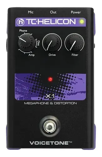 Pedal De Efecto Tc Helicon Voicetone X1 Negro