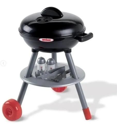 Parrilla De Juguete Con Comidas Y Accesorios Cocina Antex Rojo Y Verde 3