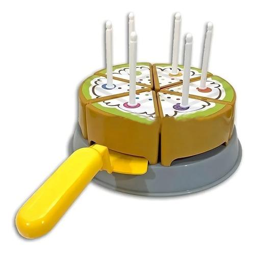 Juego De Cumpleaños Con Torta Y Accesorios Encastre Antex Blanco 2
