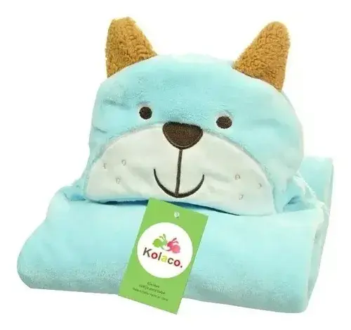 Frazada Con Capucha Animales Bebe Jirafa Unicornio Oso Vaca Animales Vs 5