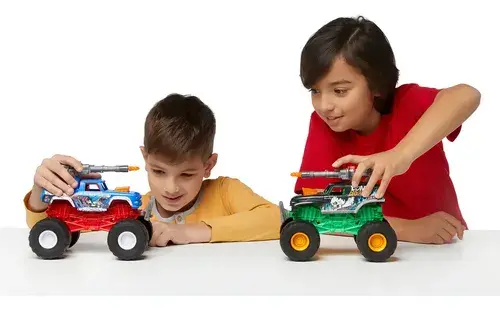 Zuru Metal Machines Monster Truck Wars Vehículo Luz Y Sonido Color Verde Personaje Bone 5
