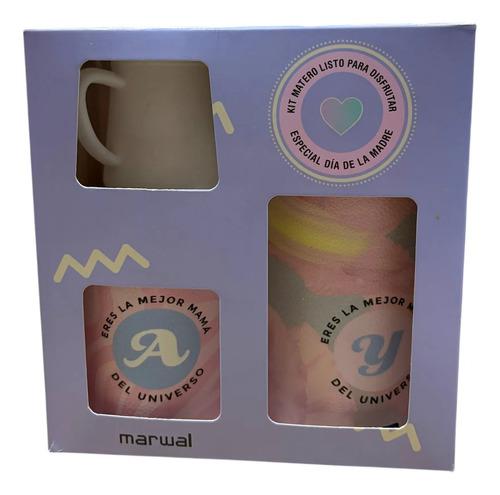 Set Matero Regalo Mama Mate + Yerbera + Azucarera Set Madres 8