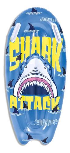 Tabla Barrenadora Inflable Tiburon Shark Pileta Niño Verano