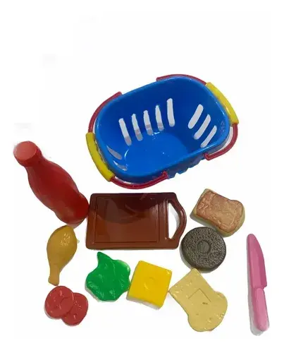 Canasta De Picnic Comiditas Verduras De Juguete C/accesorios 2