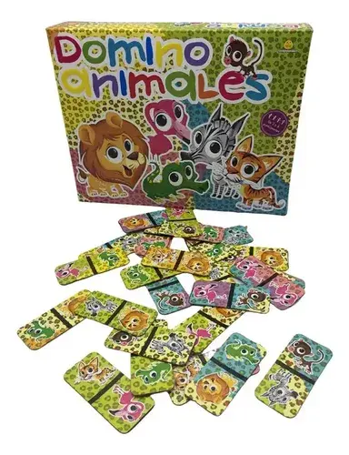 Juego De Mesa Dominó De Animales Yuyu 2 A 4 Participantes 4
