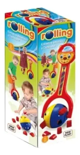 Caminador Juego Didactico Rolling Con Encastre Para Bebes Multicolor 2
