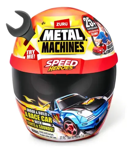 Arma Tu Vehículo Casco Héroe De Velocidad Metal Machines Negro 7