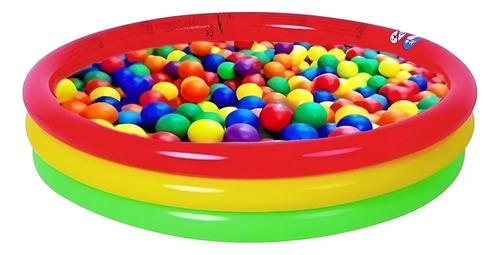 Pileta Pelotero Inflable Para Bebes Niños 100cm Agua Juegos 5