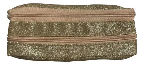 Cartuchera Escolar Nena Brillos Glitter Fashion 2 Cierres 3