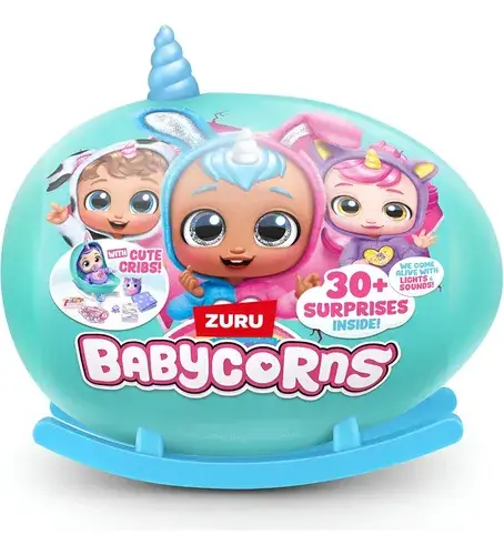 Babycorns Bebe Interactivo Cn Luz Sonido Cuna + 30 Sorpresas 11