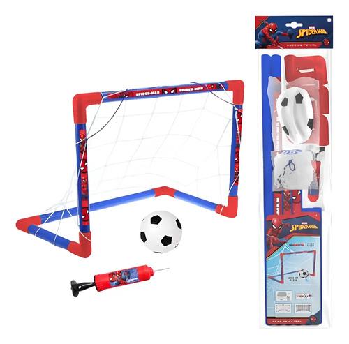 Arco De Futbol Spiderman Con Pelota + Inflador Niños Bolsa Spider Man
