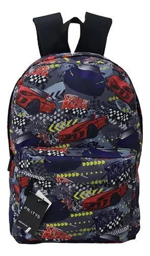 Mochila Escolar Dibujos Futbol Cohete Niños Primaria Grande 8