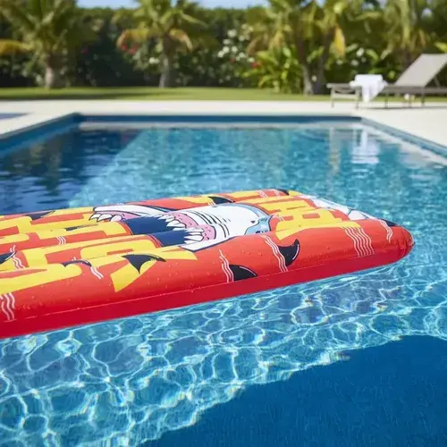 Tabla Barrenadora Inflable Tiburon Shark Pileta Niño Verano 15