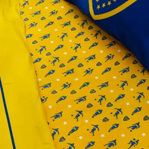 Juego De Sabana De Futbol Boca Juniors Twin Size Licencia 15