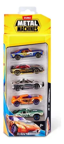 Pack X5 Autitos Metal Machine Autos Coleccion Zuru Wheels Multicolor 6