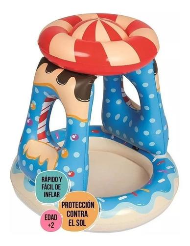 Pileta Pelotero Inflable Para Bebe Mono Selva Con Techo 14