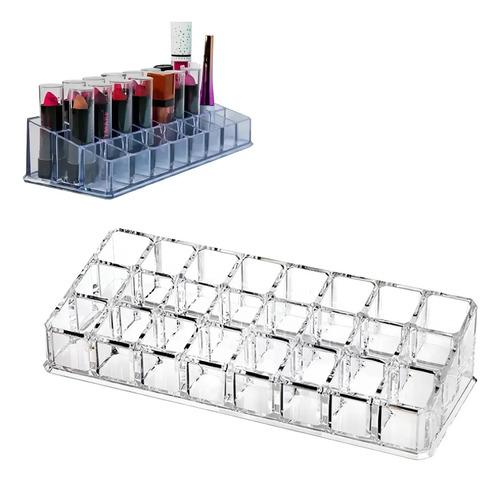 Organizador Maquillajes Acrílico Esmaltes Bronchas Labiales