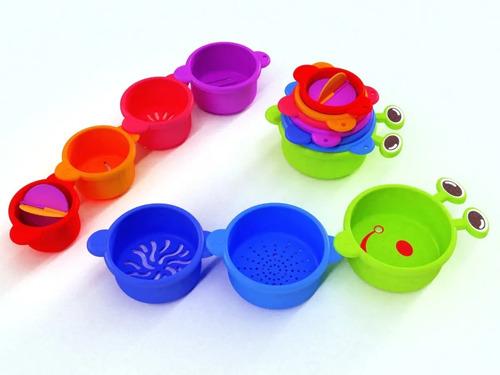 Gusanito Apilable 2 En 1 Aqua Bebes Bimbi Para Jugar En Agua 7