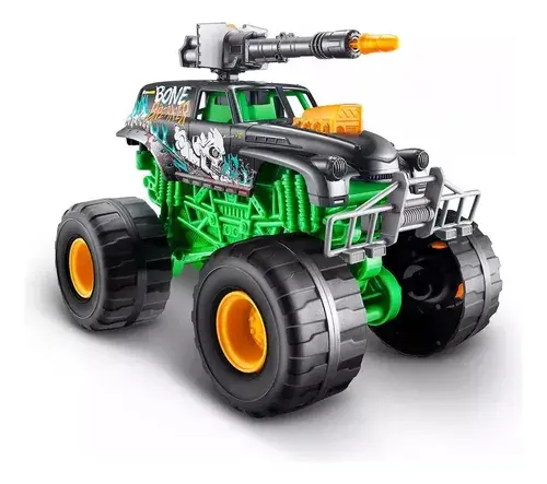 Camión Monster Truck Metal Machines Luces Sonido + Lanzador 3