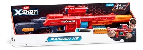 Lanzador De Dardos X-shot Ranger X8 Para Niños De 8 A 13 Años Rojo 10