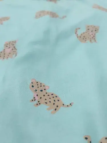 Enterito Bebe Beba Recien Nacido Estampado Leopardo Verano Verde Bebe Con Leopardo 6-9 M 3