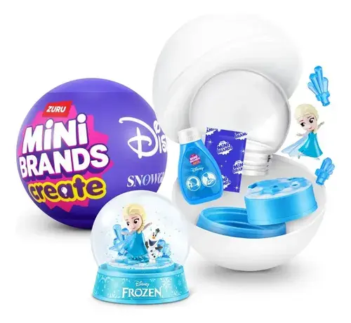 Mini Brands Disney Crea Bola De Nieve Zuru Cápsula Sorpresa