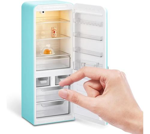 Mini Brands Mini Refrigerador Heladera Fill The Fridge Zuru Turquesa 5