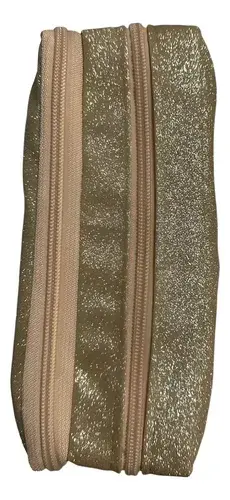 Cartuchera Escolar Nena Brillos Glitter Fashion 2 Cierres 2