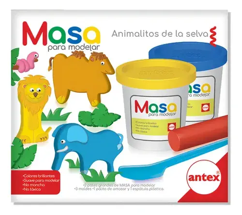 Masa Animalitos De La Selva 2120 Antex Color Multicolor