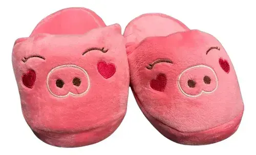 Pantuflas Infantiles Dibujos Peluche Varios Diseños Abrigada 13