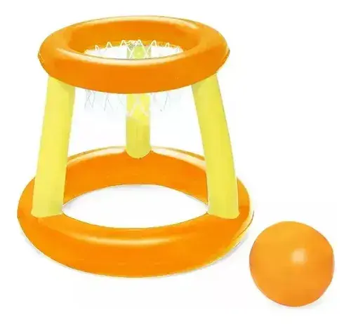 Combo Inflables Pileta Arco Water Polo Futbol + Aro Basket Sun Club 6