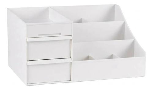 Organizador Maquillaje Cremas Escritorio Oficina Cajones Blanco 6