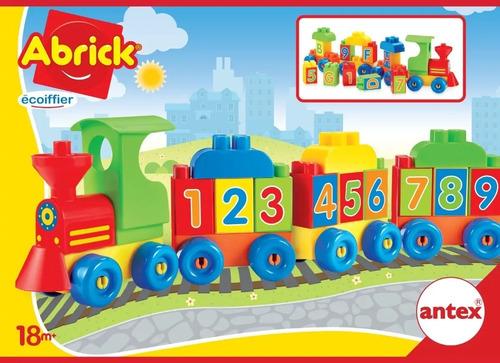 Tren Locomotora Con Numeros Y Letras Bloques P Armar Abrick Tren