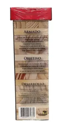 Jenga Yenga Torre De Madera Destreza Kae Original Bisonte 3